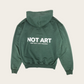 PRINTED NOTART LOGO, FOREST GREEN HOODIE