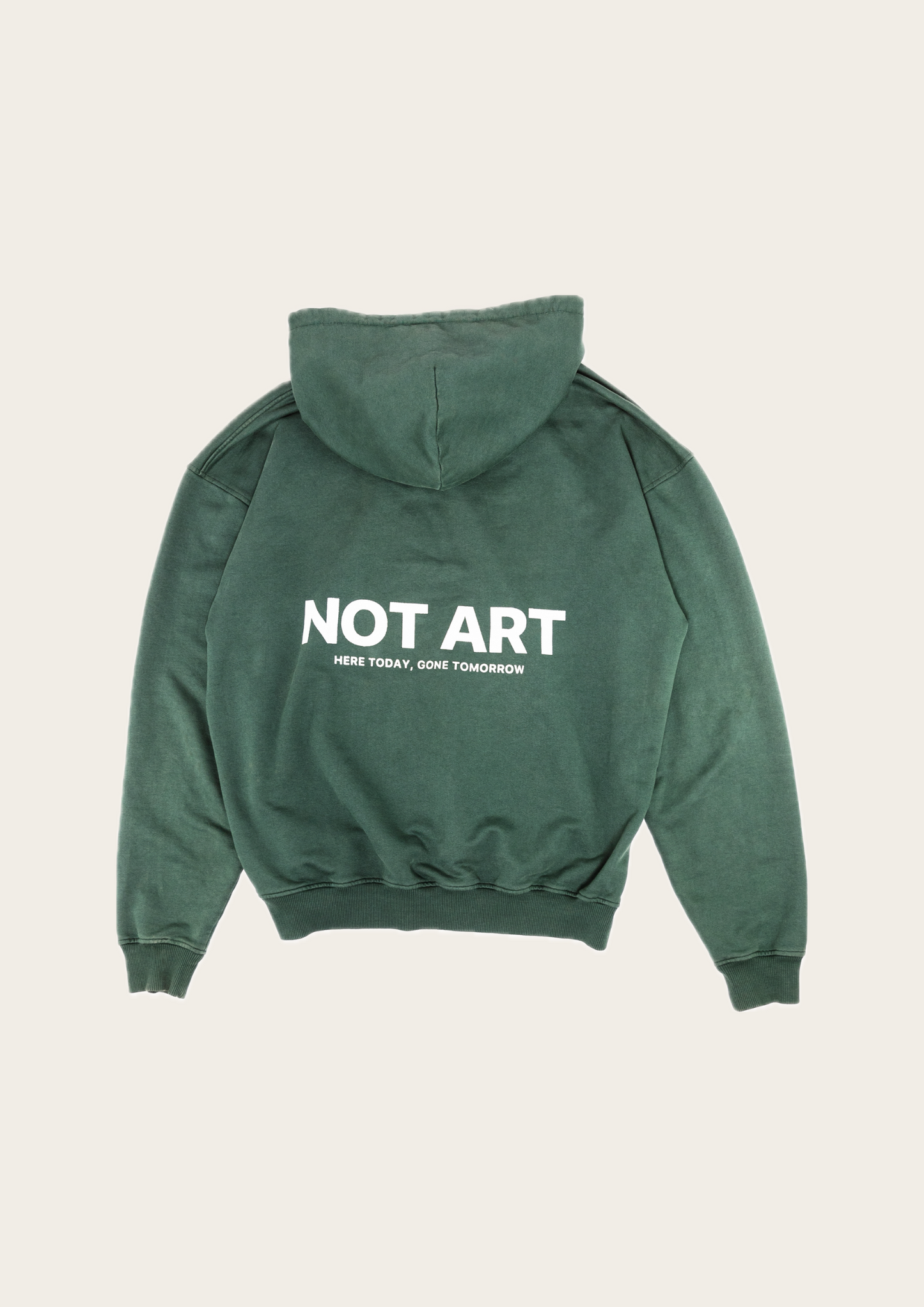 PRINTED NOTART LOGO, FOREST GREEN HOODIE