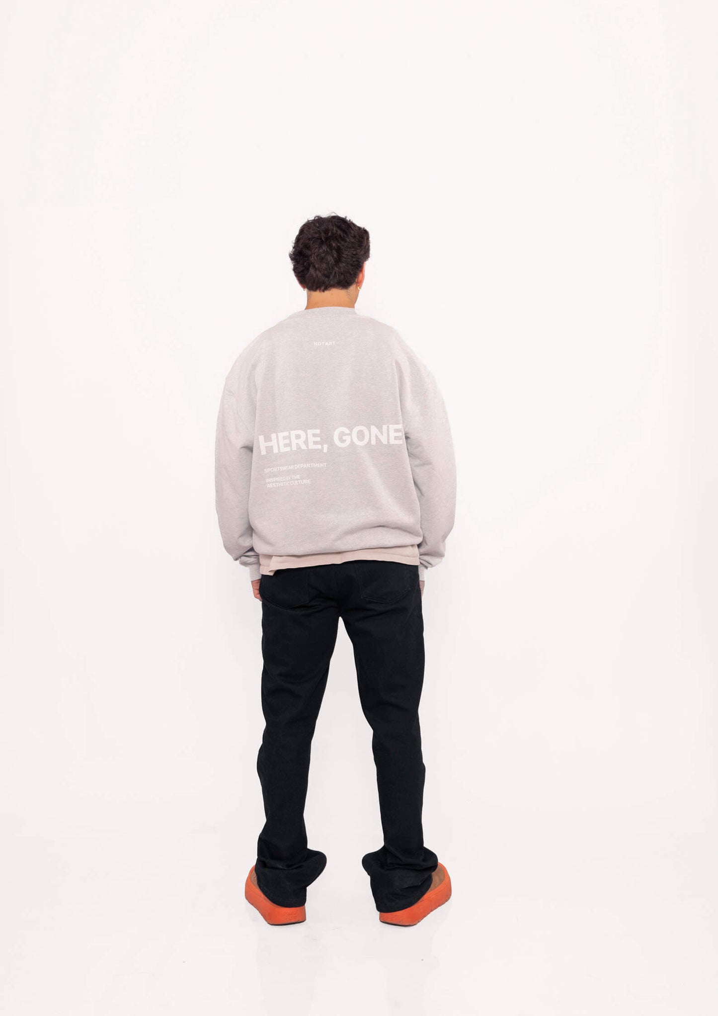 NOTART "HERE, GONE" GREY SWEATSHIRT